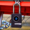MASTER LOCK Weather Resistant Long Shackle Bluetooth Padlock| NEXT DAY | LockerKeys.Biz