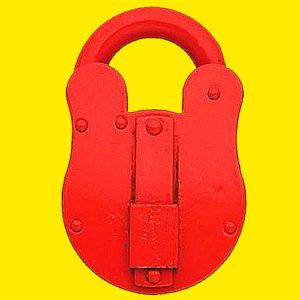 Red NKS RADAR Padlock | NEXT DAY | Lockerkeys.Biz