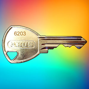 ABUS Padlock Key 6203 | NEXT DAY | LockerKeys.Biz