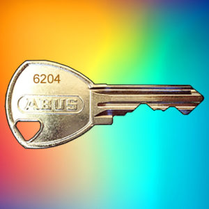 ABUS Padlock Key 6204 | NEXT DAY | LockerKeys.Biz