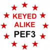 Keyed Alike to SQUIRE Key PEF3
