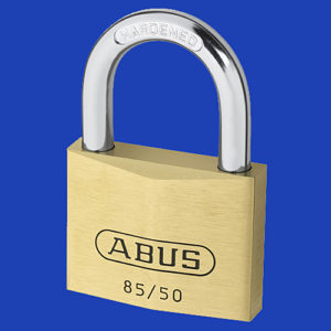 ABUS 85/50 Brass Open-Shackle Padlock | LockerKeys.Biz