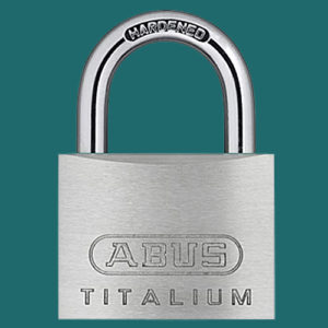 ABUS Titalium 64TI Padlock 6607 | NEXT DAY | LockerKeys.Biz